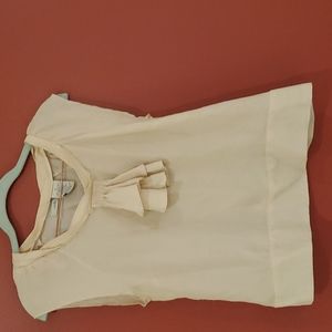 Anthropologie Odille textured silk blouse